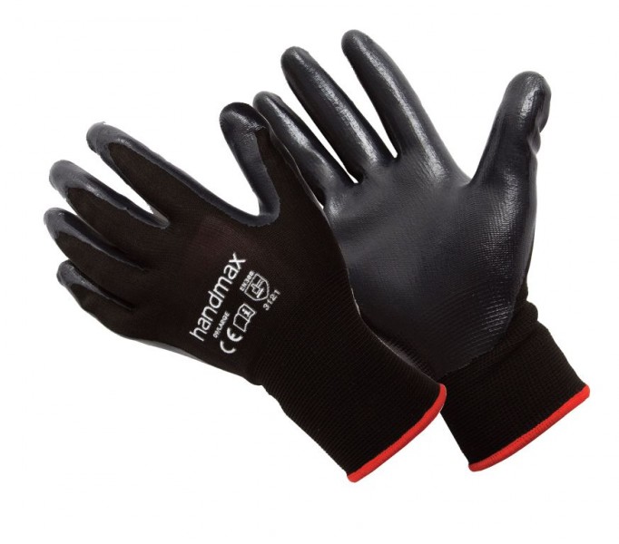 Michigan-L Handmax Michigan Nitrile Glove Black Size L (9)